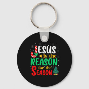 Jesus ist der Grund für die Weihnachtszeit Chris Schlüsselanhänger