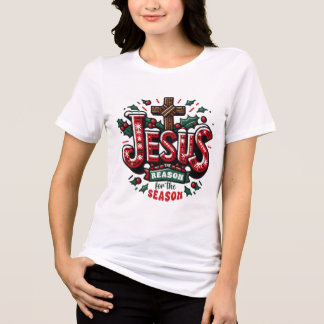 Jesus ist der Grund für die Weihnachtszeit Christl Tri-Blend Shirt