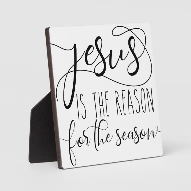 Jesus ist der Grund für die Weihnachtszeit Fotoplatte (Vorderseite)