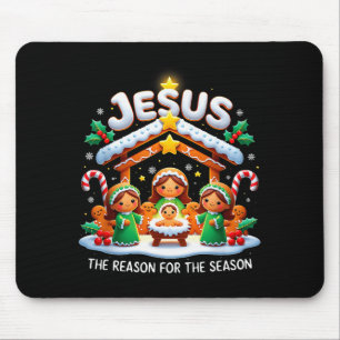 Jesus ist der Grund für die Weihnachtszeit Gingerb Mousepad