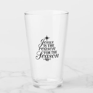 Jesus ist der Grund für die Weihnachtszeit Glas