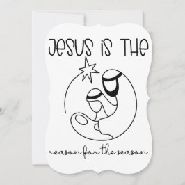 Jesus ist der Grund für die Weihnachtszeit Jesus Karte