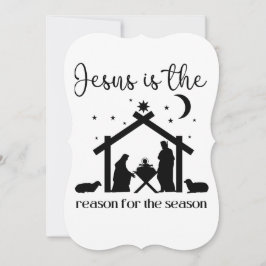 Jesus ist der Grund für die Weihnachtszeit Jesus Karte