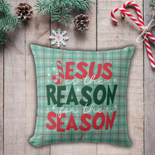Jesus ist der Grund für die Weihnachtszeit Kissen