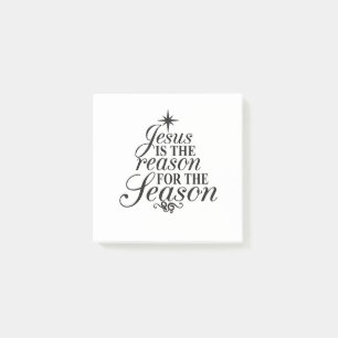 Jesus ist der Grund für die Weihnachtszeit Post-it Klebezettel