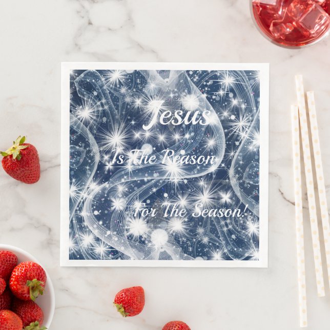 Jesus ist der Grund für die Weihnachtszeit Serviette (Beispiel)