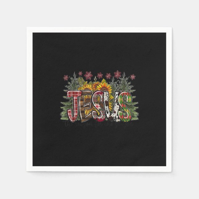 Jesus ist der Grund für die Weihnachtszeit Serviette (Vorderseite)