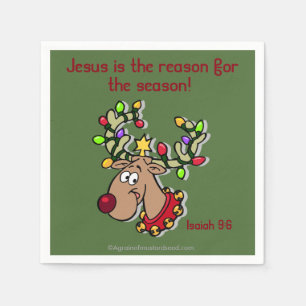 Jesus ist der Grund für die Weihnachtszeit Serviette