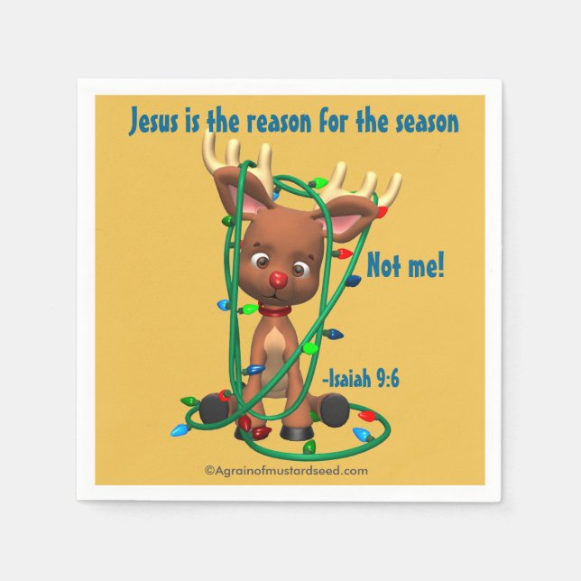 Jesus ist der Grund für die Weihnachtszeit Serviette (Vorderseite)
