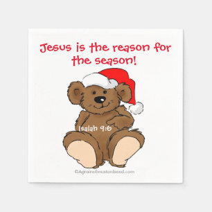 Jesus ist der Grund für die Weihnachtszeit Serviette