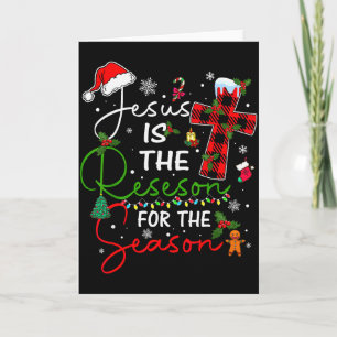 Jesus ist der Grund für die Weihnachtszeit Xmas Karte