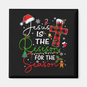 Jesus ist der Grund für die Weihnachtszeit Xmas Magnet