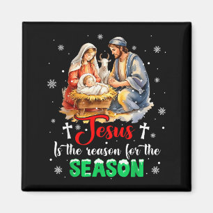Jesus ist der Grund für die Weihnachtszeit Xmas Magnet