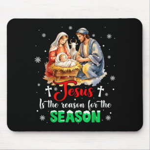 Jesus ist der Grund für die Weihnachtszeit Xmas Mousepad