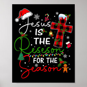 Jesus ist der Grund für die Weihnachtszeit Xmas  Poster