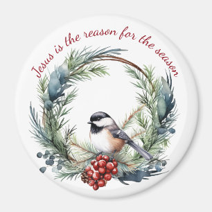 JESUS IST DER GRUND FÜR DIESES JAHR Weihnachtszita Magnet