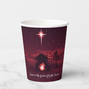 Jesus ist der Grund für Nativity Paper Cup Pappbecher