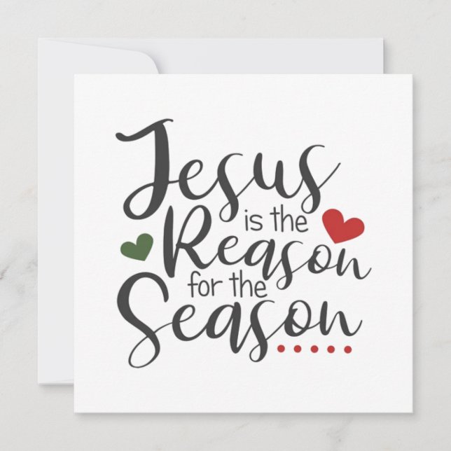 Jesus ist der Grund für Weihnachten der Jahreszeit (Vorderseite)