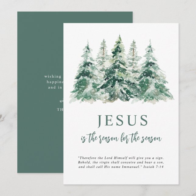 Jesus ist der Grund für Weihnachten der Jahreszeit (Vorne/Hinten)
