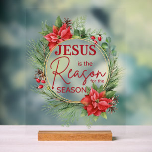 Jesus ist der Grund für Weihnachten der Jahreszeit Acrylschild