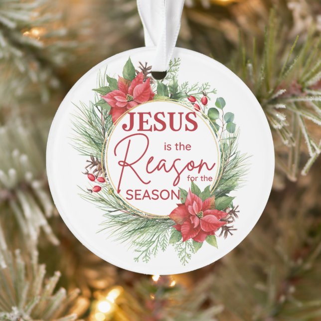 Jesus ist der Grund für Weihnachten der Jahreszeit Ornament (Baum)