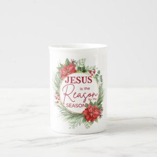 Jesus ist der Grund für Weihnachten der Jahreszeit Prozellantasse