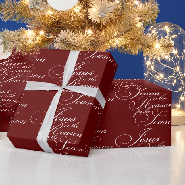 Jesus ist der Grund für Weihnachten Geschenkpapier (Feiertage)