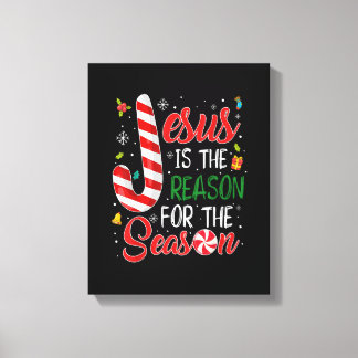 Jesus ist der Grund für Weihnachten Pajam Leinwanddruck