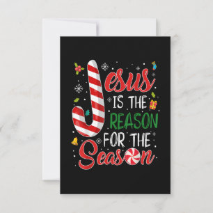 Jesus ist der Grund für Weihnachten Pajam RSVP Karte