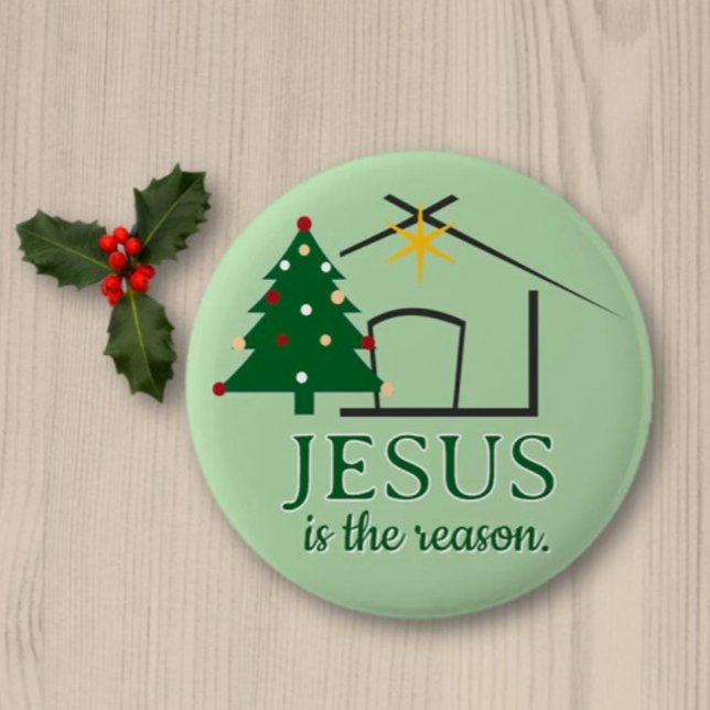 Jesus ist der Grund Glaubensbasiert Button (Von Creator hochgeladen)