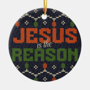 Jesus ist der Grund Keramik Ornament