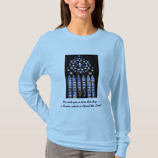 'Jesus ist der Grund ...... " Ladys's Long Sleeve T-Shirt (Vorderseite)