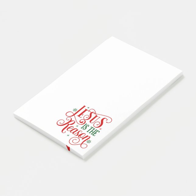 Jesus ist der Grund Post-it Klebezettel (angewinkelt)