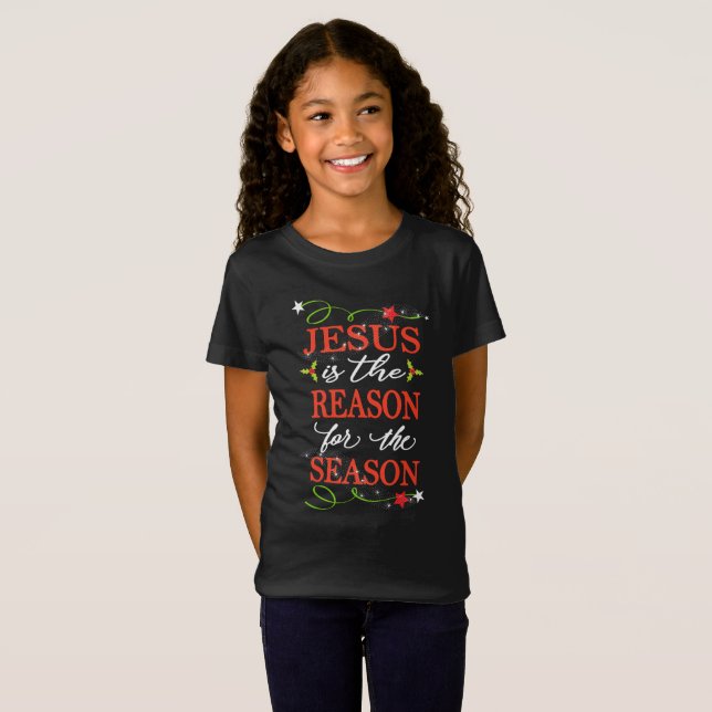 Jesus ist der Grund während der geselligen T-Shirt (Vorne ganz)