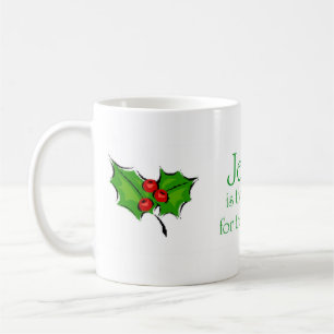 Jesus ist der Grund während der Jahreszeit Kaffeetasse