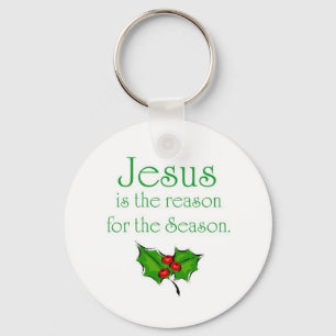 Jesus ist der Grund während der Jahreszeit Schlüsselanhänger