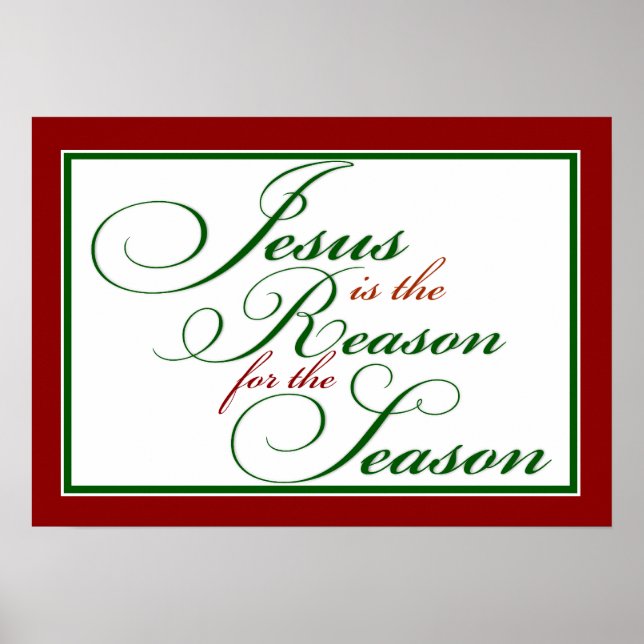 Jesus ist der Grund, warum Poster (Vorne)