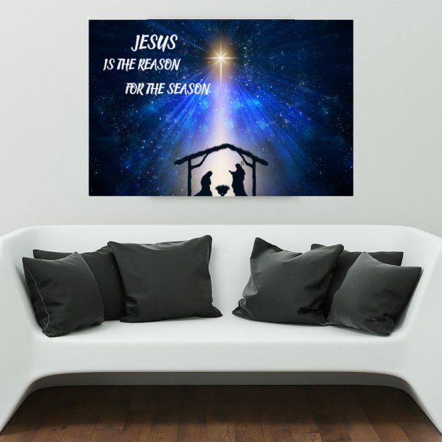 Jesus ist der Grund, warum Poster-Krippe Szene Poster (Von Creator hochgeladen)