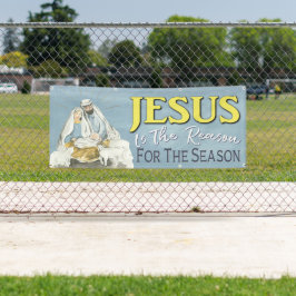 Jesus ist der Grund Weihnachtskirche der Geburt Banner