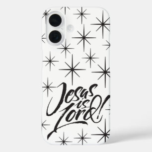 Jesus ist der Herr - Christliche Weihnachtssterne iPhone 16 Hülle
