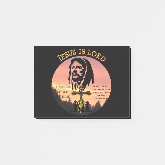 Jesus ist der Herr Post-it Klebezettel (Vorderseite)