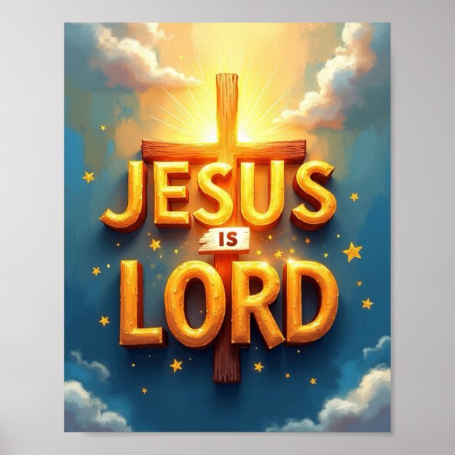 Jesus ist der Herr Poster (Vorne)