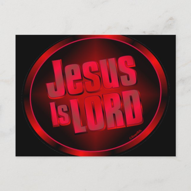 Jesus ist der Herr Postkarte (Vorderseite)