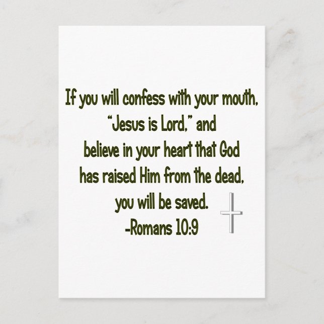 Jesus ist der Herr Postkarte (Vorderseite)