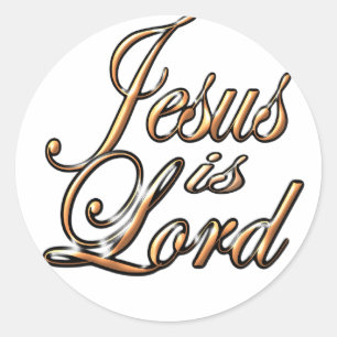 Jesus ist der Herr Runder Aufkleber