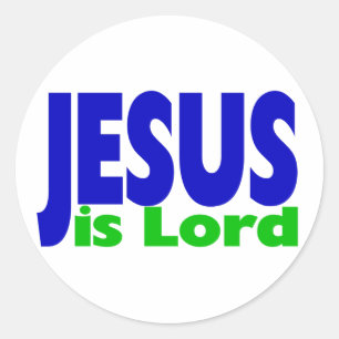 Jesus ist der Herr Runder Aufkleber