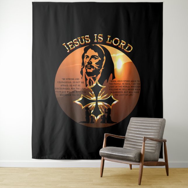 Jesus ist der Herr Wandteppich (Beispiel)