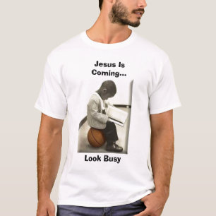 Jesus ist der kommende… beschäftigte Blick T-Shirt