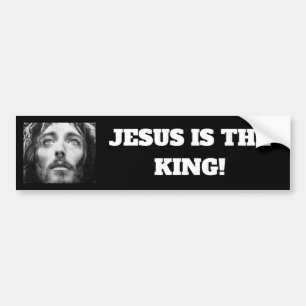 Jesus ist der König Religiöser Vinyl-Autoaufkleber Autoaufkleber