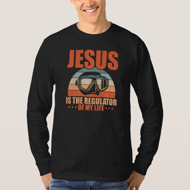 Jesus ist der Regisseur meines Lebens Scuba Diver T-Shirt (Vorderseite)